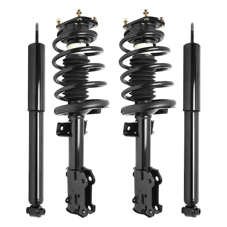 Unity 4-11930-252400-001 Front and Rear Complete Strut Assembly Shock Kit 4-11930-252400-001